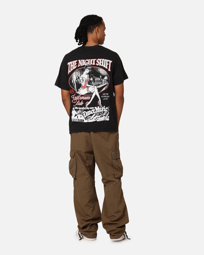 The Night Shift The Gentleman's Club T-Shirt Black Wash