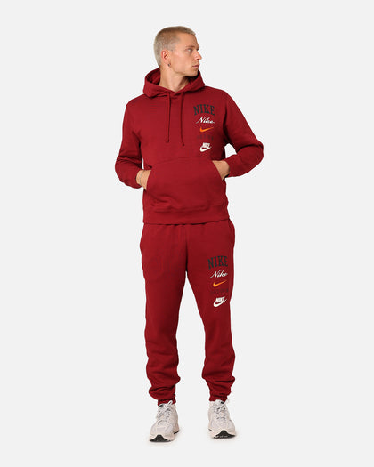 Nike Club Fleece Pullover Hoodie Team Red/Sail