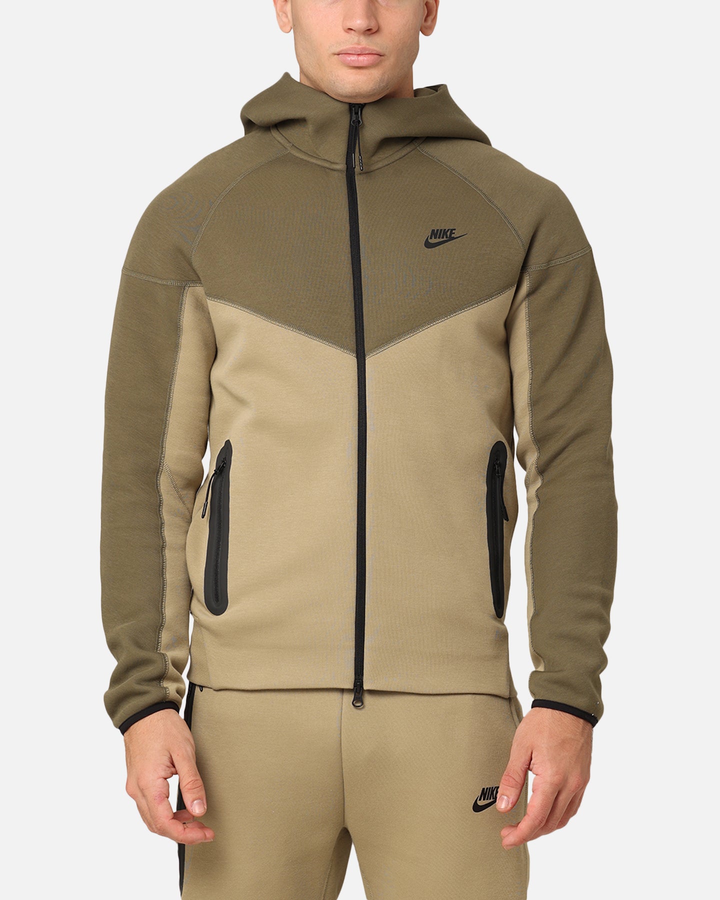 khaki tech fleece