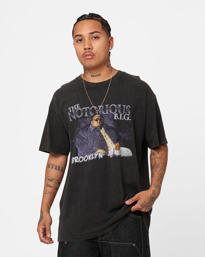 Notorious B.I.G King Of Brooklyn T-Shirt Black Wash
