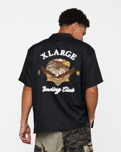 X-Large Bowling Club Short Sleeve Shirt Black