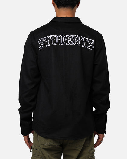 Students Golf Ackers Flannel Shirt Black