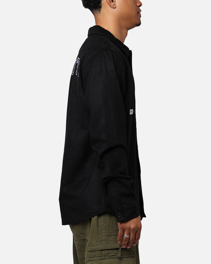 Students Golf Ackers Flannel Shirt Black