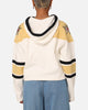 47 Brand Women's Vegas Golden Knights Cropped Lacer Hoodie White Wash
