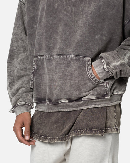 MNML Washed Acid Hoodie Black