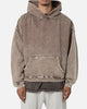 MNML Washed Acid Hoodie Brown