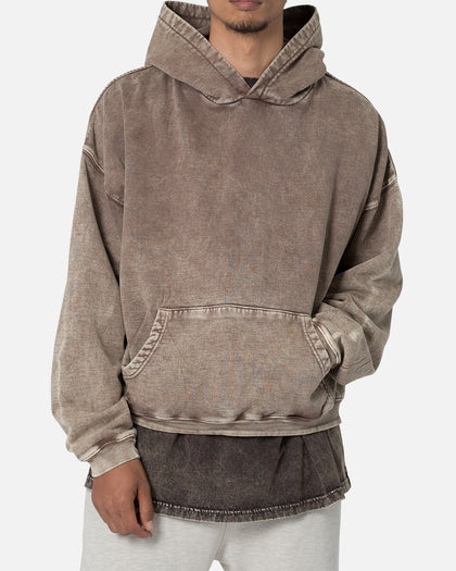 MNML Washed Acid Hoodie Brown