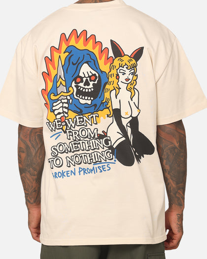 Broken Promises Something To Nothing T-Shirt Off White