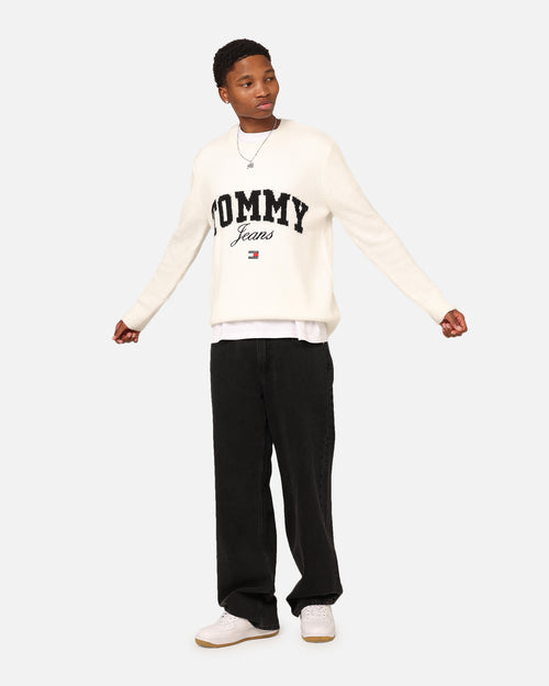 Tommy Jeans Relaxed New Varsity Sweater Ancient White