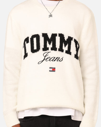 Tommy Jeans Relaxed New Varsity Sweater Ancient White