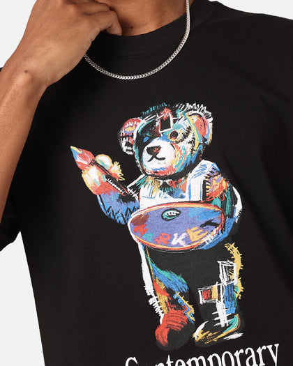Market Art Market Bear T-Shirt Black