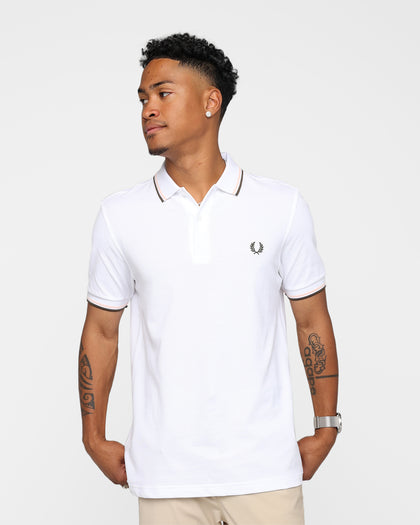 Fred Perry Twin Tipped Polo Shirt Light Ice