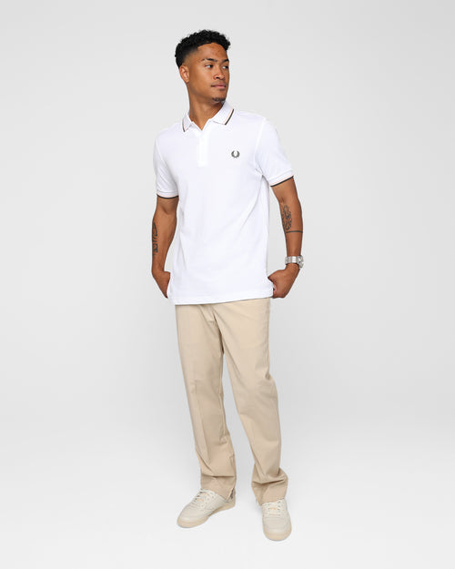 Fred Perry Twin Tipped Polo Shirt Light Ice