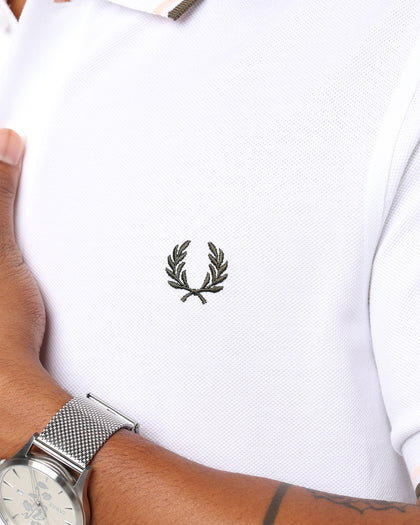 Fred Perry Twin Tipped Polo Shirt Light Ice