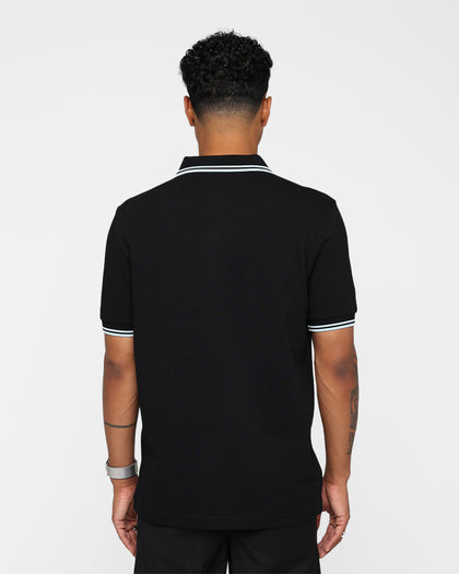 Fred Perry Twin Tipped Polo Shirt Black/Light Ice