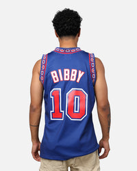 Mitchell & Ness Vancouver Grizzlies Mike Bibby 1998-99 College Twist Swing Jersey Navy/Red