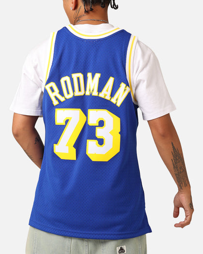 Mitchell & Ness Los Angeles Lakers Dennis Rodman '98-99 College Twist Swing Jersey Blue/Yellow