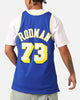 Mitchell & Ness Los Angeles Lakers Dennis Rodman '98-99 College Twist Swing Jersey Blue/Yellow