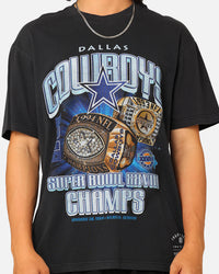 Mitchell & Ness Dallas Cowboys '93-94 Super Bowl Champs T-Shirt Faded Black