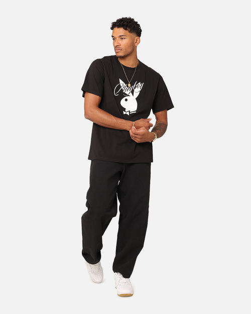 Playboy Playboy Bunny Script T-Shirt Black