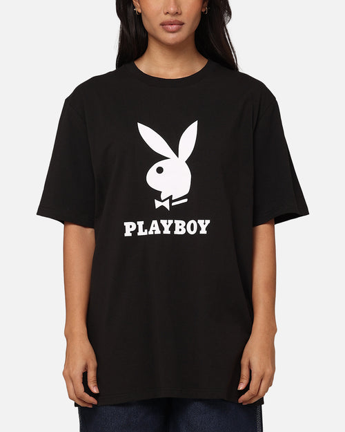 Playboy Playboy Lockup T-Shirt Black