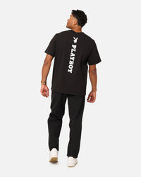 Playboy Playboy Logo Lockup T-Shirt Black
