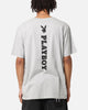 Playboy Logo Lockup T-Shirt Grey Marle