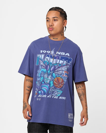 Mitchell & Ness Charlotte Hornets 1993 Playoffs T-Shirt Hornets Purple