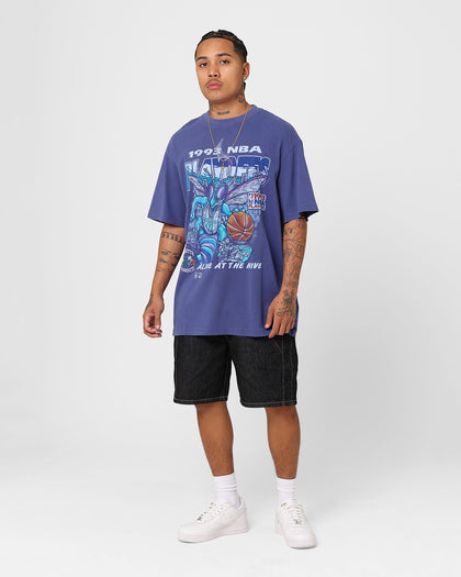 Mitchell & Ness Charlotte Hornets 1993 Playoffs T-Shirt Hornets Purple