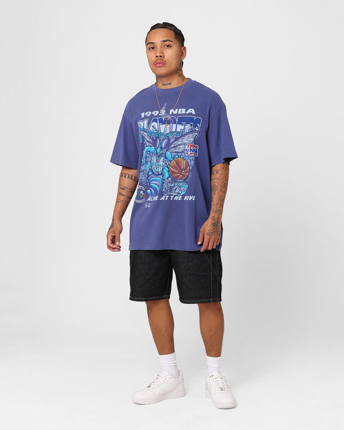 Mitchell & Ness Charlotte Hornets 1993 Playoffs T-Shirt Hornets Purple
