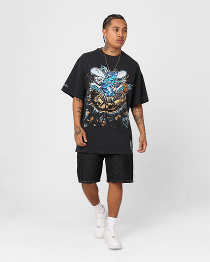 Mitchell & Ness Charlotte Hornets About To Explode T-Shirt Faded Black