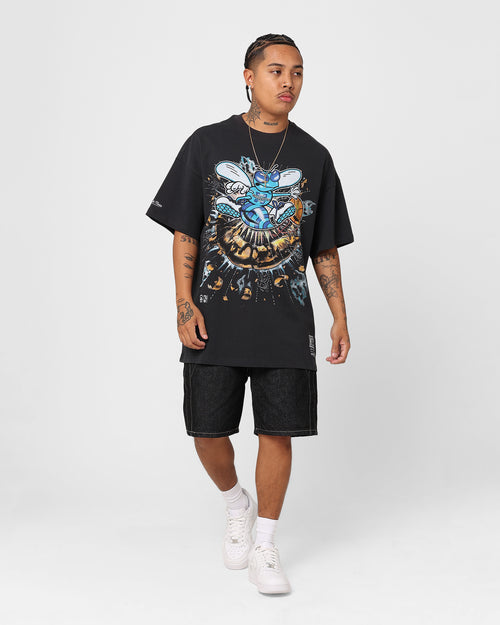 Mitchell & Ness Charlotte Hornets About To Explode T-Shirt Faded Black