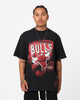 Mitchell & Ness Chicago Bulls Abstract T-Shirt Faded Black