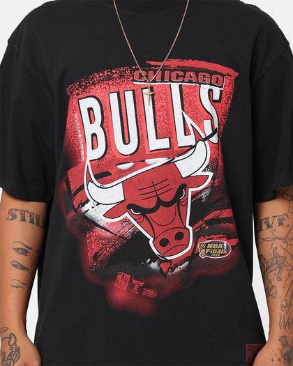 Mitchell & Ness Chicago Bulls Abstract T-Shirt Faded Black