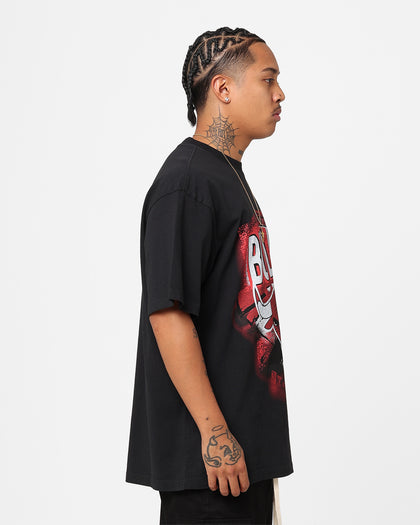 Mitchell & Ness Chicago Bulls Abstract T-Shirt Faded Black