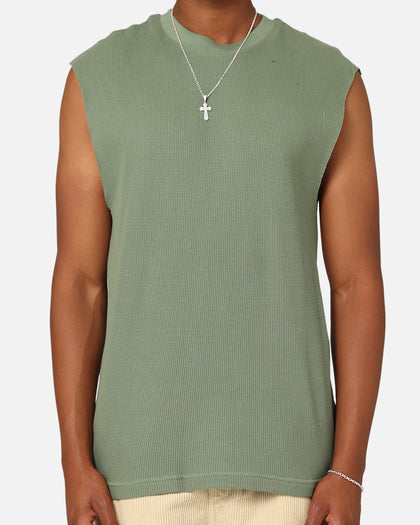 XXIII Waffle Muscle Singlet Sage