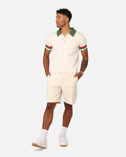 XXIII Damien Knit Polo Shirt Off White/Multi