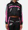 Playboy Women's Racing 1953 Cropped Zip Jacket Black