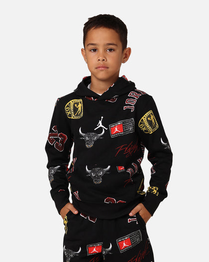 Jordan Kids' Essentials AOP Pullover Hoodie Black