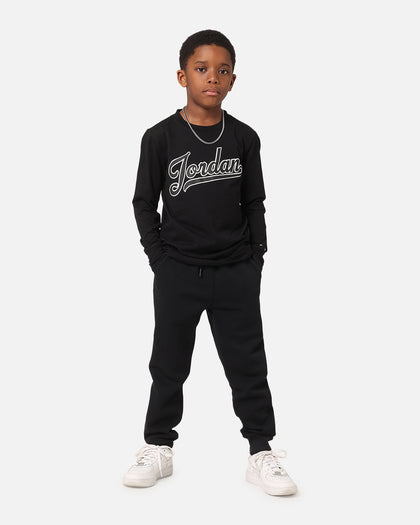 Jordan Kids' Major League Jordan Script Long Sleeve T-Shirt Black
