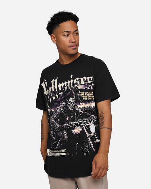 Rats Get Fat Hellraisers T-Shirt Black Wash