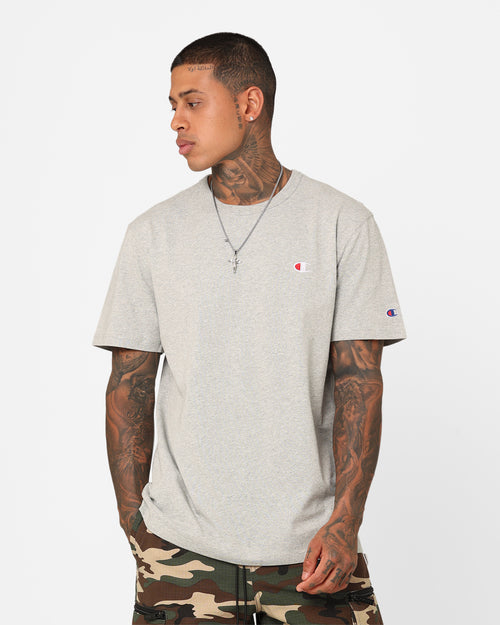 Champion Heritage Small C T-Shirt Oxford Heather