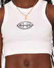 Champion Women's Heritage Cropped Rib Tank Singlet White