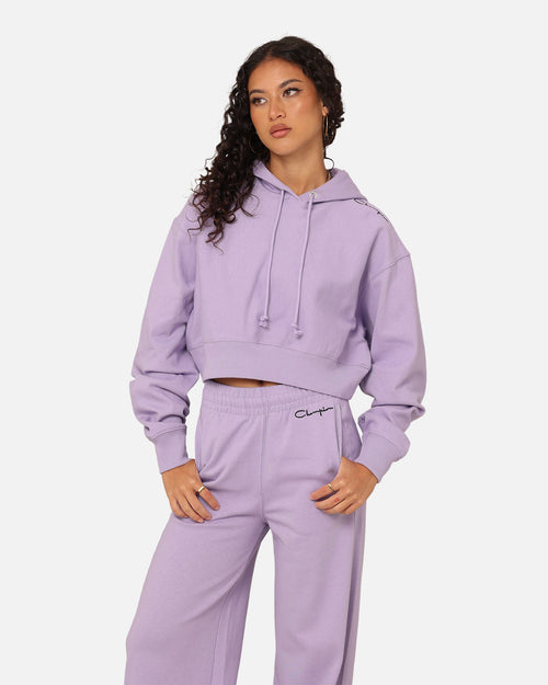 Champion Women's Jersey Cinch Hoodie Lavender U62 Cs