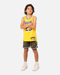 Nike Kids' Los Angeles Lakers Lebron James Swingman Jersey Amarillo