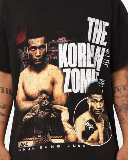UFC By Goat Crew Chan Sung Jung The Korean Zombie Vintage T-Shirt Black Wash