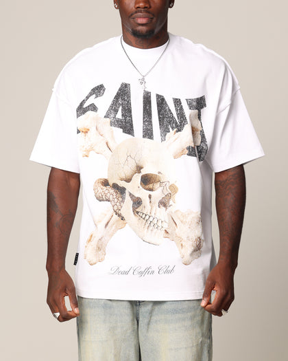 Saint Morta Dead Coffin Club Boxy T-Shirt White