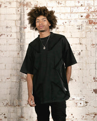 Saint Morta Deconstructed PSI Boxy Vintage T-Shirt Vintage Black