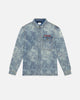 Ksubi X Juice Wrld K9 Stone Quilted Long Sleeve Shirt Denim