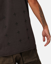 Ksubi Slash Biggie Muscle T-Shirt Faded Black